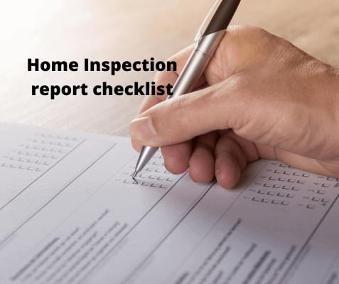 home inspection report checklist