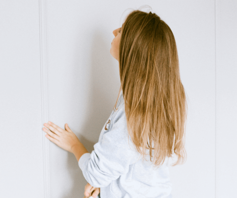 Buyer inspecting a home